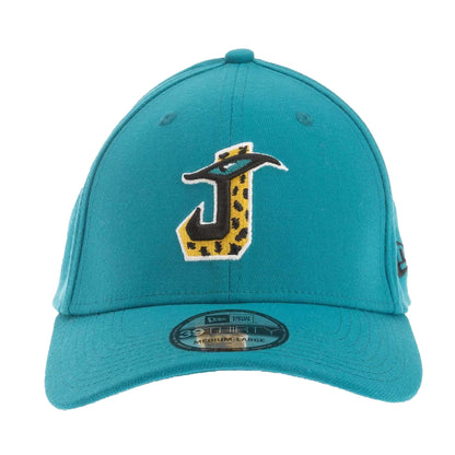 Turquoise - Front - New Era 39Thirty Jacksonville Jaguars Cap