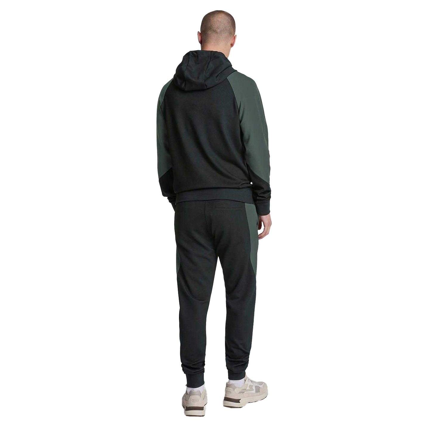 Black - Back - Lyle & Scott Mens Colour Block Jogging Bottoms