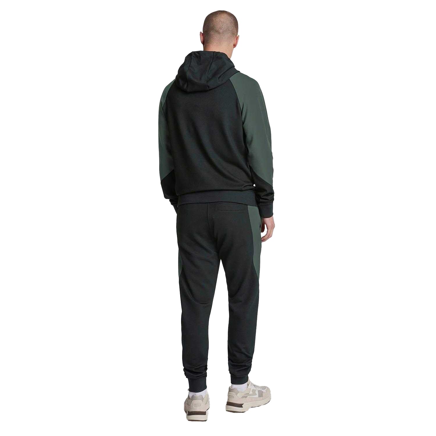 Black - Back - Lyle & Scott Mens Colour Block Jogging Bottoms