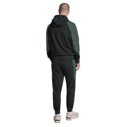 Black - Back - Lyle & Scott Mens Colour Block Jogging Bottoms