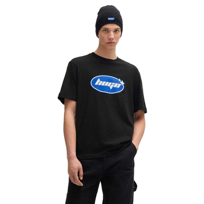 Black - Side - Hugo Mens Nugoclean T-Shirt