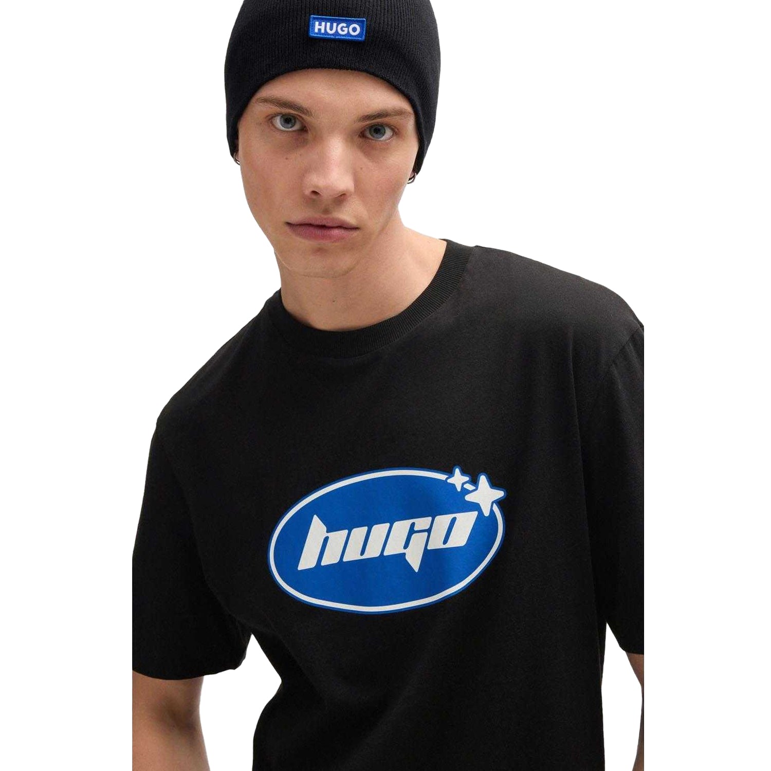 Black - Lifestyle - Hugo Mens Nugoclean T-Shirt