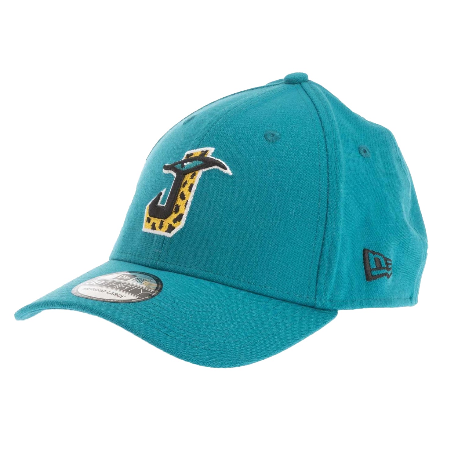 Turquoise - Side - New Era 39Thirty Jacksonville Jaguars Cap