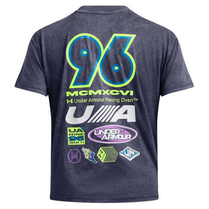 Blue - Back - Under Armour Womens-Ladies Launch Short-Sleeved T-Shirt