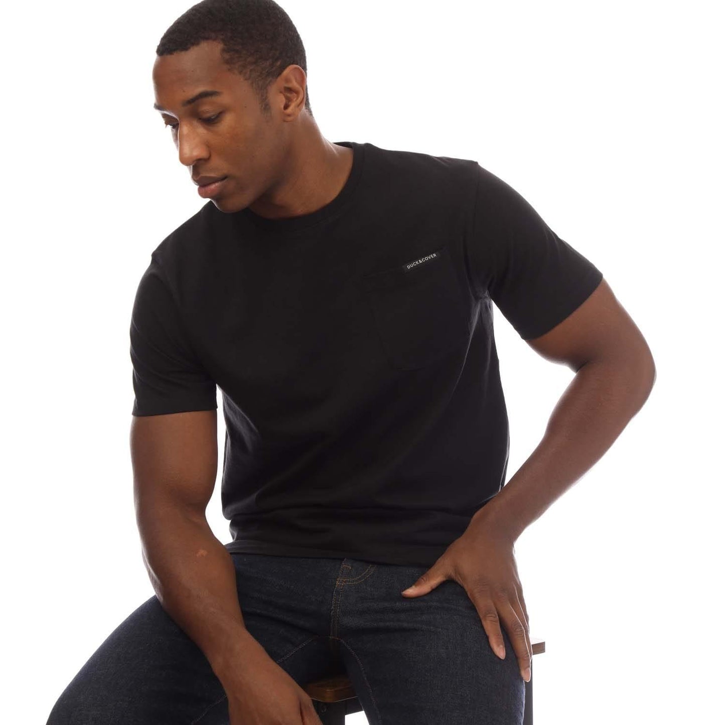 Black - Lifestyle - Duck and Cover Mens Treymere T-Shirt