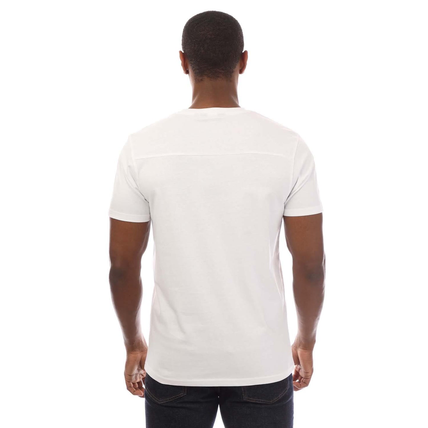 White - Back - Duck and Cover Mens Treymere T-Shirt