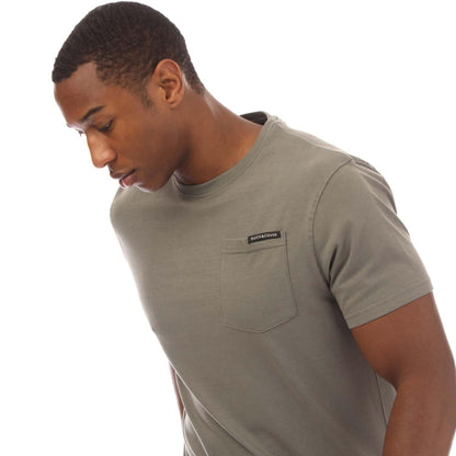 Green - Side - Duck and Cover Mens Treymere T-Shirt