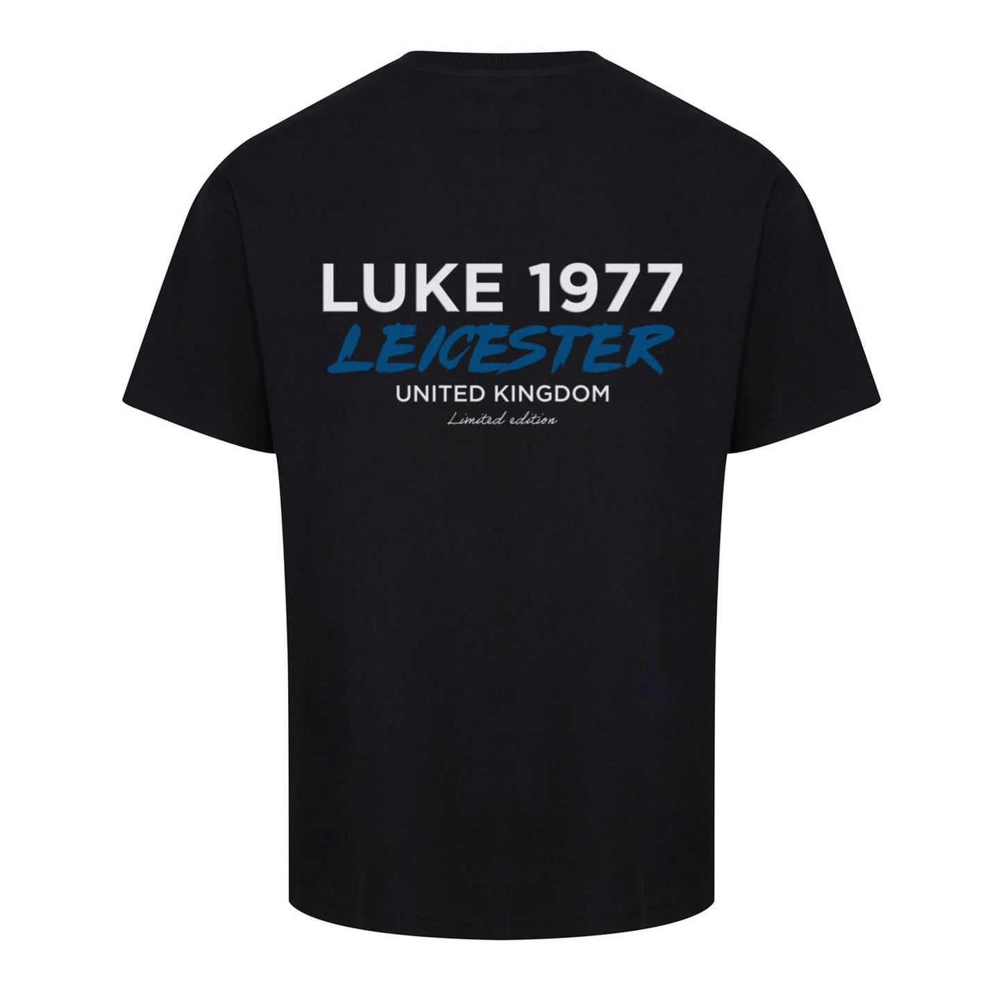 Black - Back - Luke 1977 Mens Leicester City T-Shirt