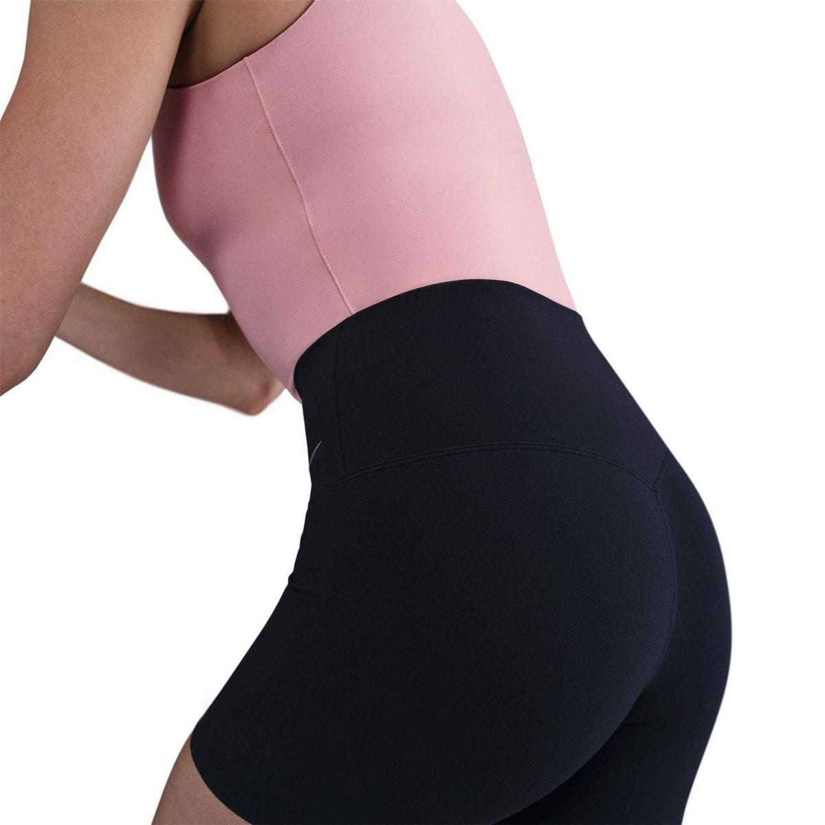 Black-Black - Lifestyle - Nike Womens Zenvy High Waist Cycling Shorts