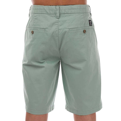Green - Back - Timberland Mens Claremont Twill Chino Shorts