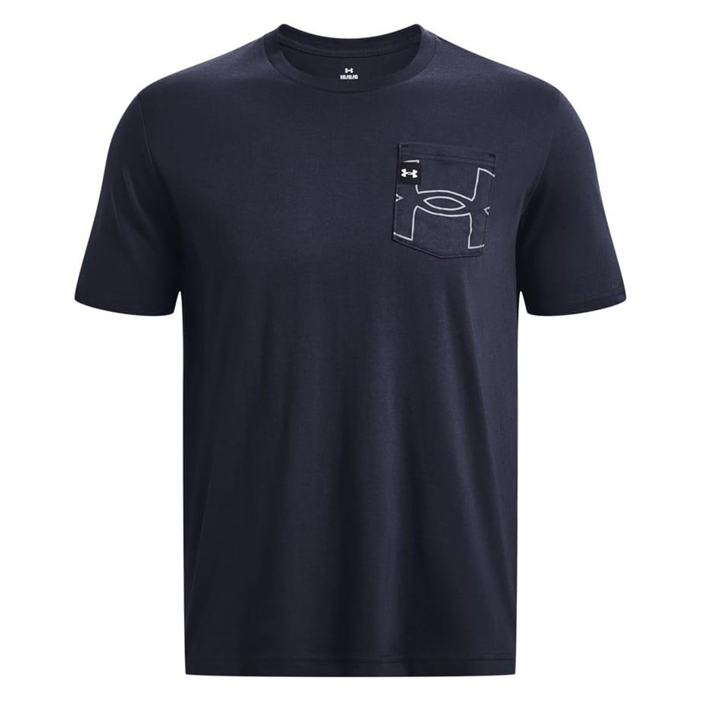 Blue - Front - Under Armour Mens Elevated Core Pocket Short-Sleeved T-Shirt