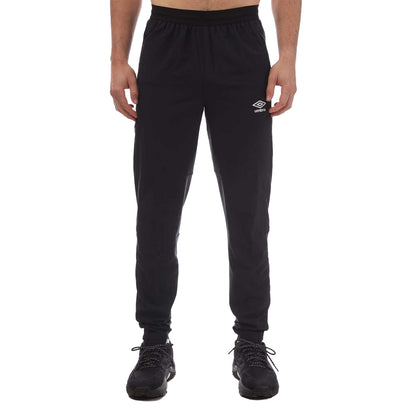 Black - Front - Umbro Mens Premier Presentation Jogging Bottoms