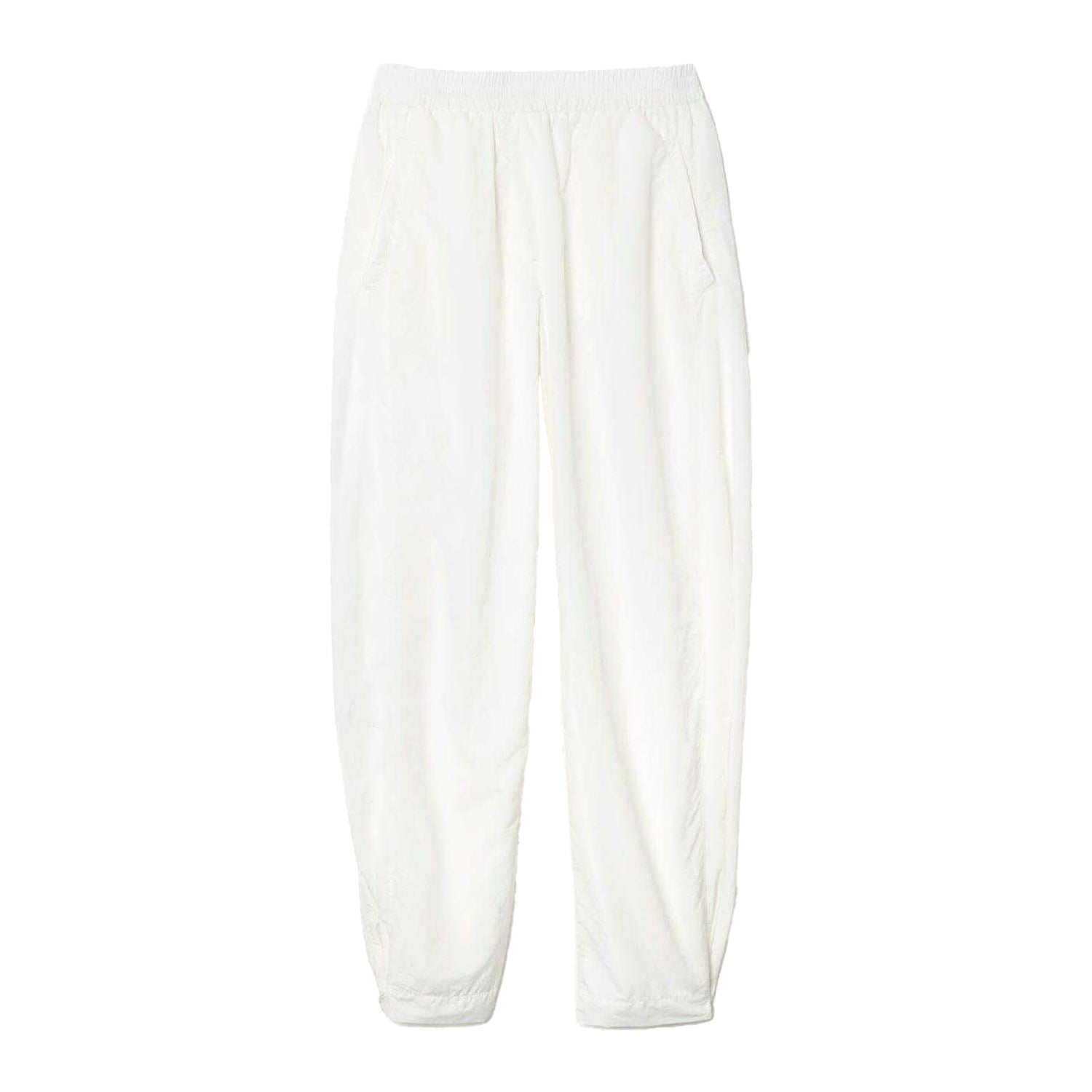 White - Front - Lacoste Womens-Ladies Nylon Wide Leg Jogging Bottoms