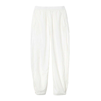 White - Front - Lacoste Womens-Ladies Nylon Wide Leg Jogging Bottoms
