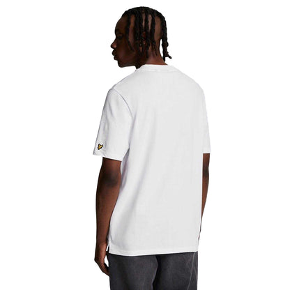 White - Back - Lyle & Scott Mens Stamp Logo T-Shirt
