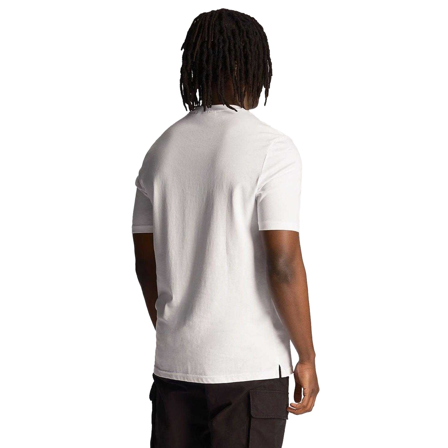 White - Back - Lyle & Scott Mens Vibrations T-Shirt