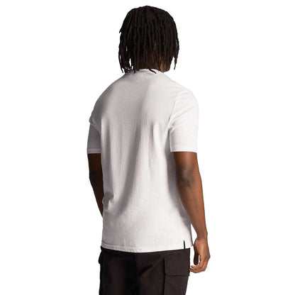 White - Back - Lyle & Scott Mens Vibrations T-Shirt