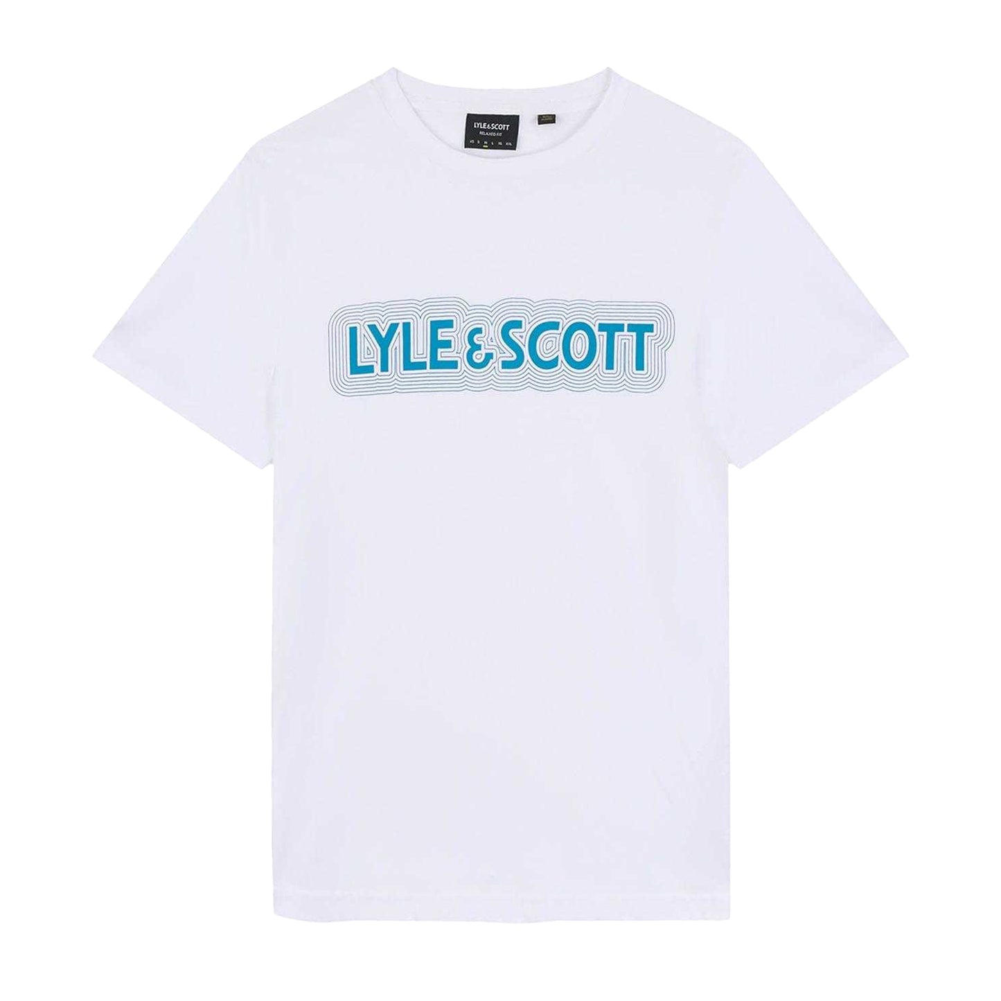 White - Front - Lyle & Scott Mens Vibrations T-Shirt