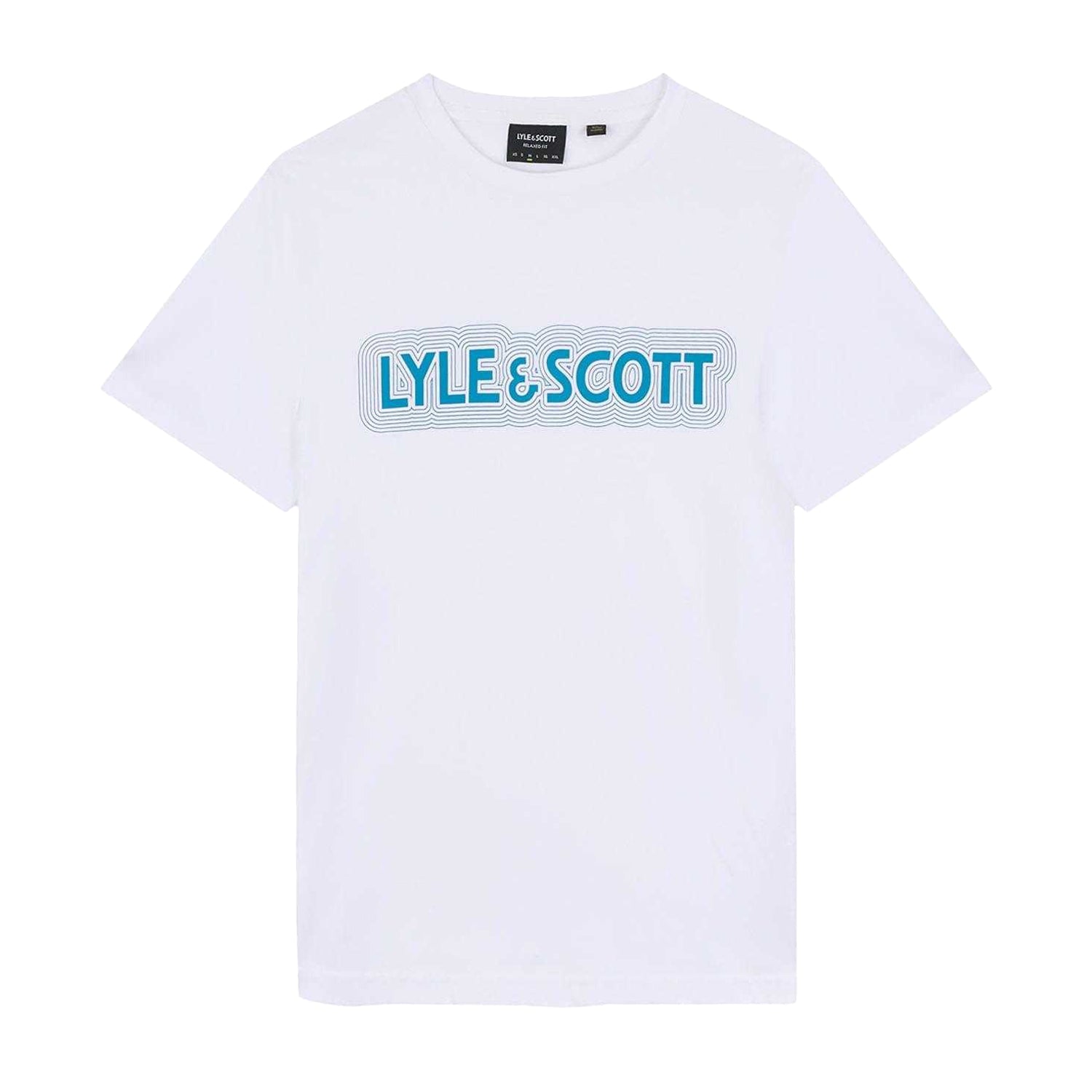 White - Front - Lyle & Scott Mens Vibrations T-Shirt