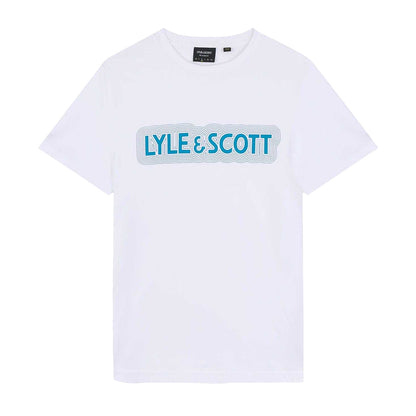 White - Front - Lyle & Scott Mens Vibrations T-Shirt