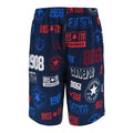 Navy - Back - Converse Boys All-Over Print Logo Shorts