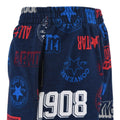 Navy - Side - Converse Boys All-Over Print Logo Shorts