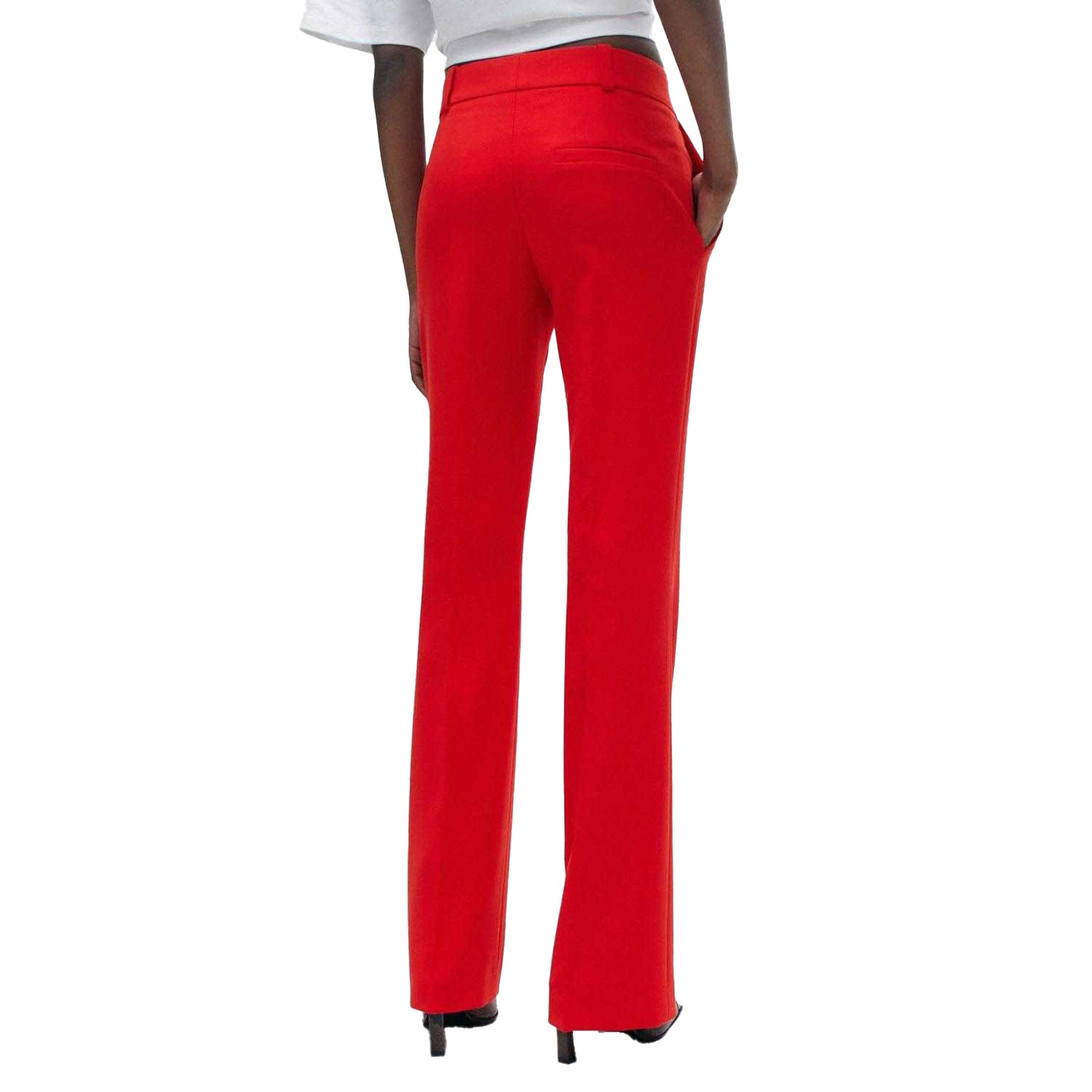 Red - Back - Hugo Womens-Ladies Hovani Regular Trousers