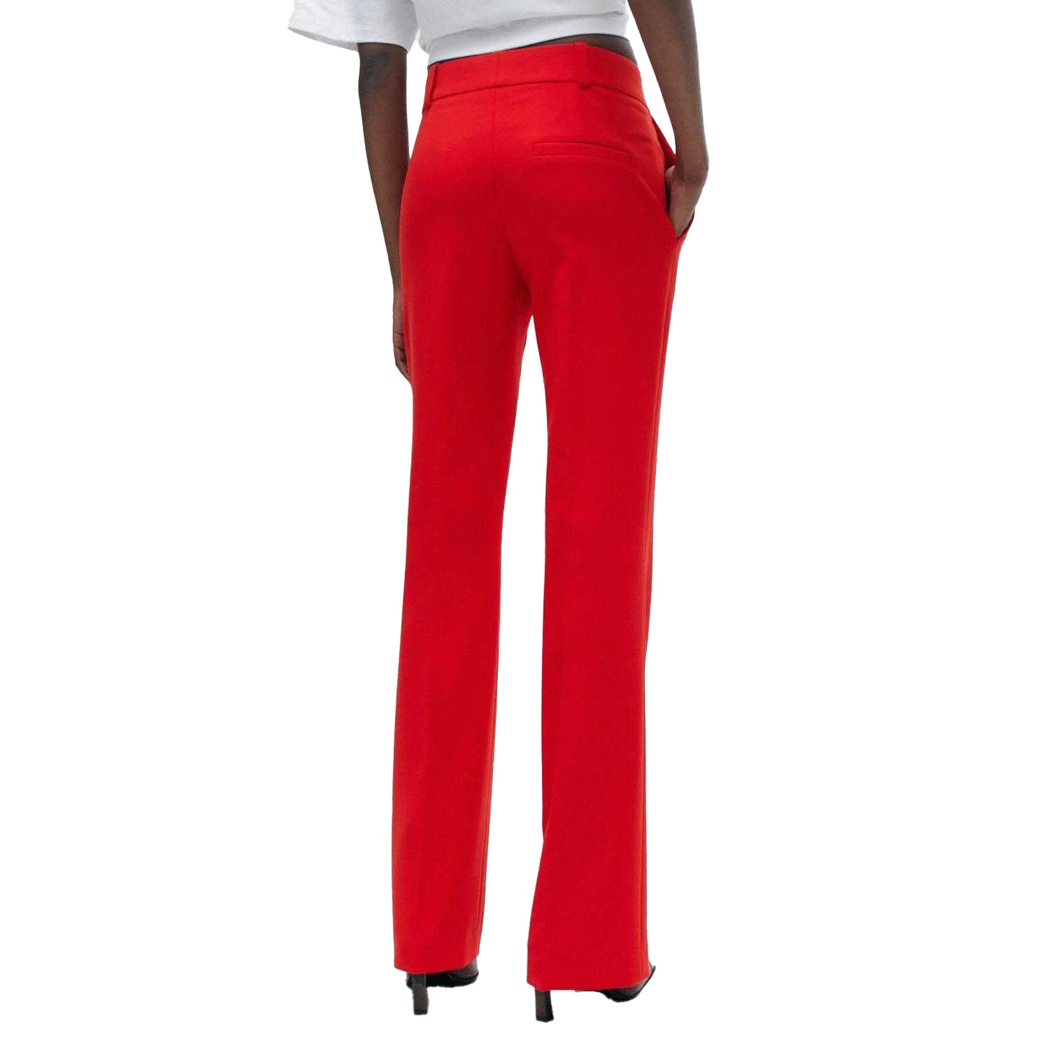 Red - Back - Hugo Womens-Ladies Hovani Regular Trousers