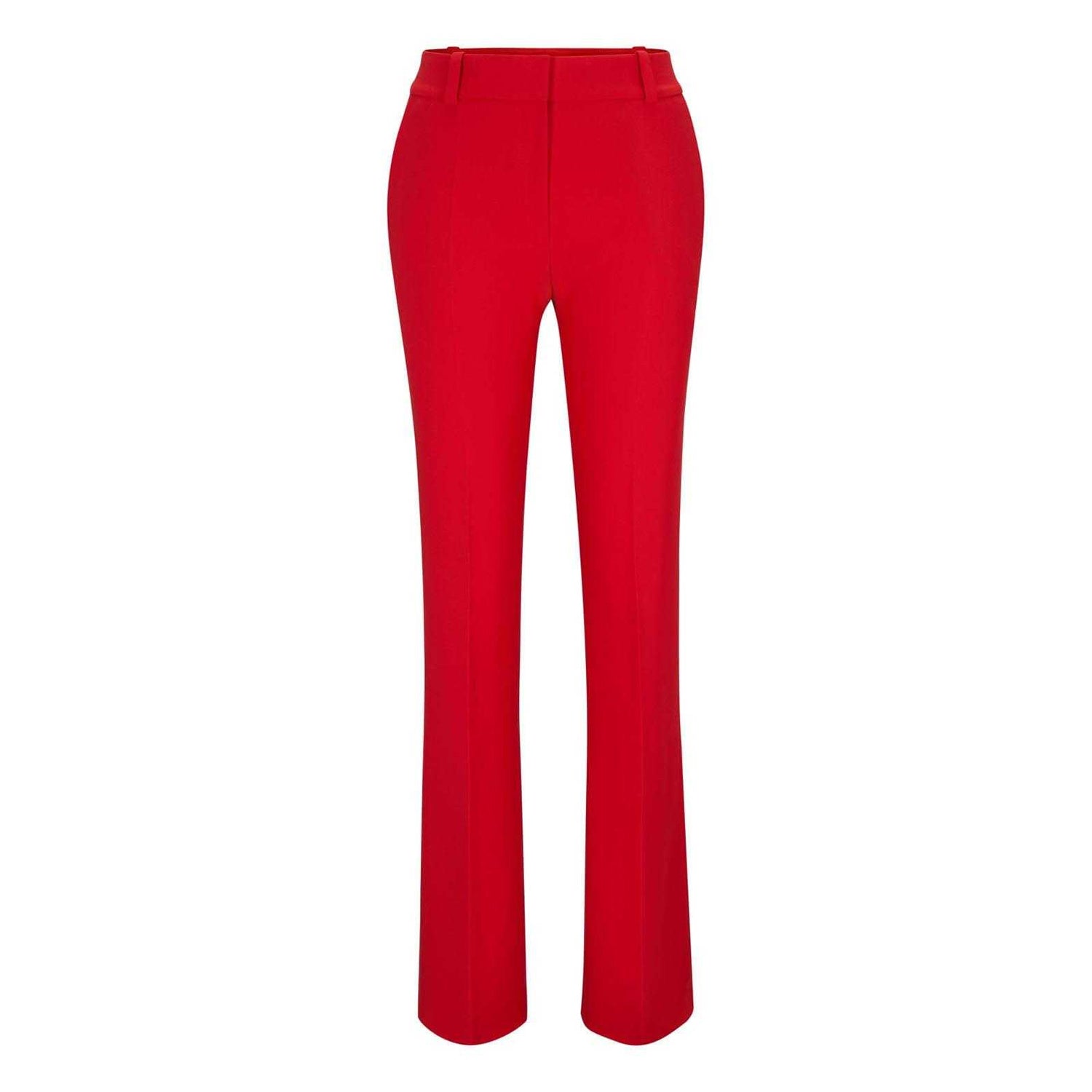 Red - Front - Hugo Womens-Ladies Hovani Regular Trousers