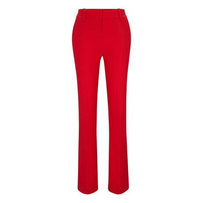 Red - Front - Hugo Womens-Ladies Hovani Regular Trousers