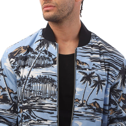Blue - Lifestyle - Boss Mens Clovis Bomber Jacket