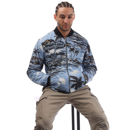 Blue - Pack Shot - Boss Mens Clovis Bomber Jacket
