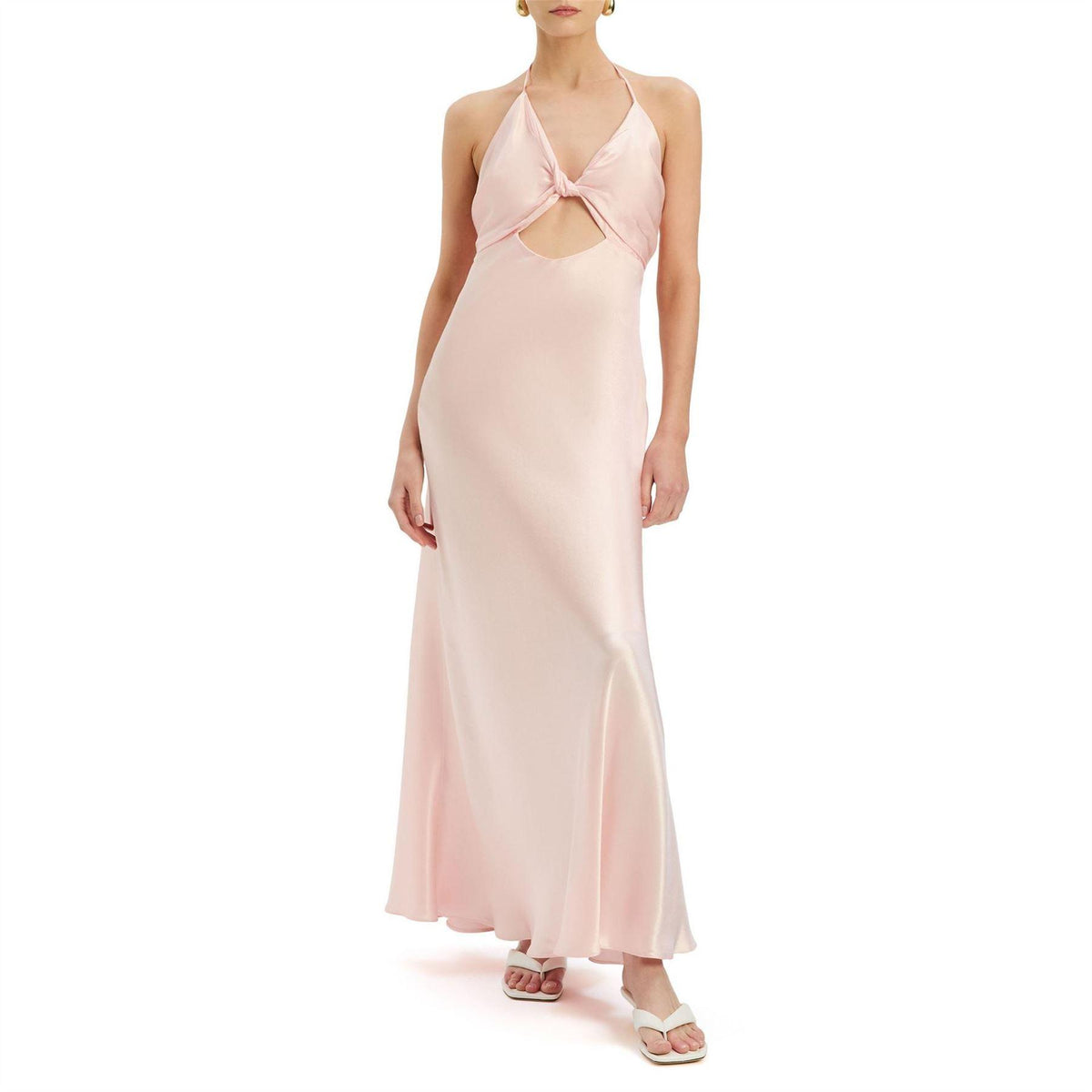 Pink - Lifestyle - Bardot Womens Isola Halter Neck Viscose Maxi Dress