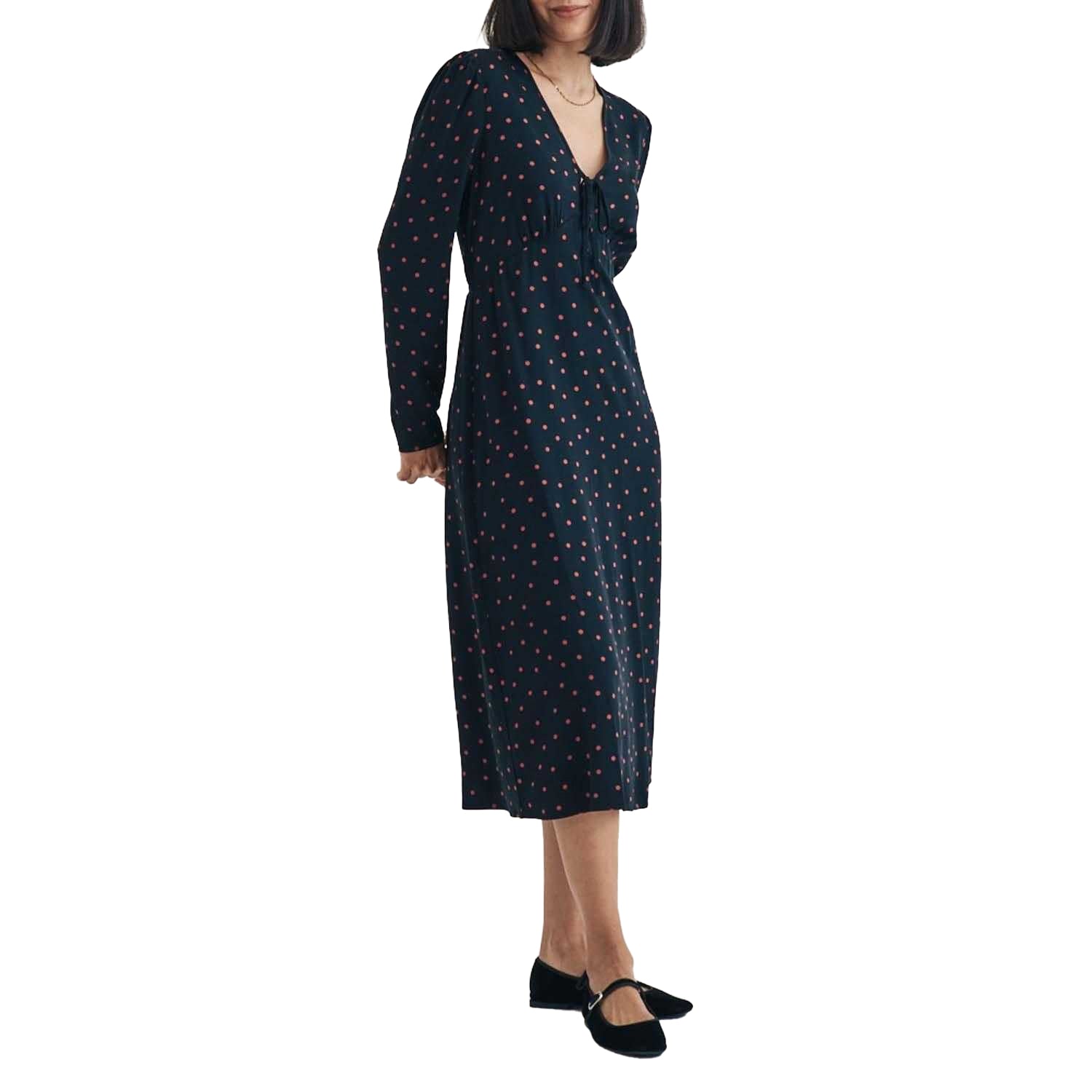 Black - Side - Nobody´s Child Womens-Ladies Lily Long-Sleeved Midi Dress
