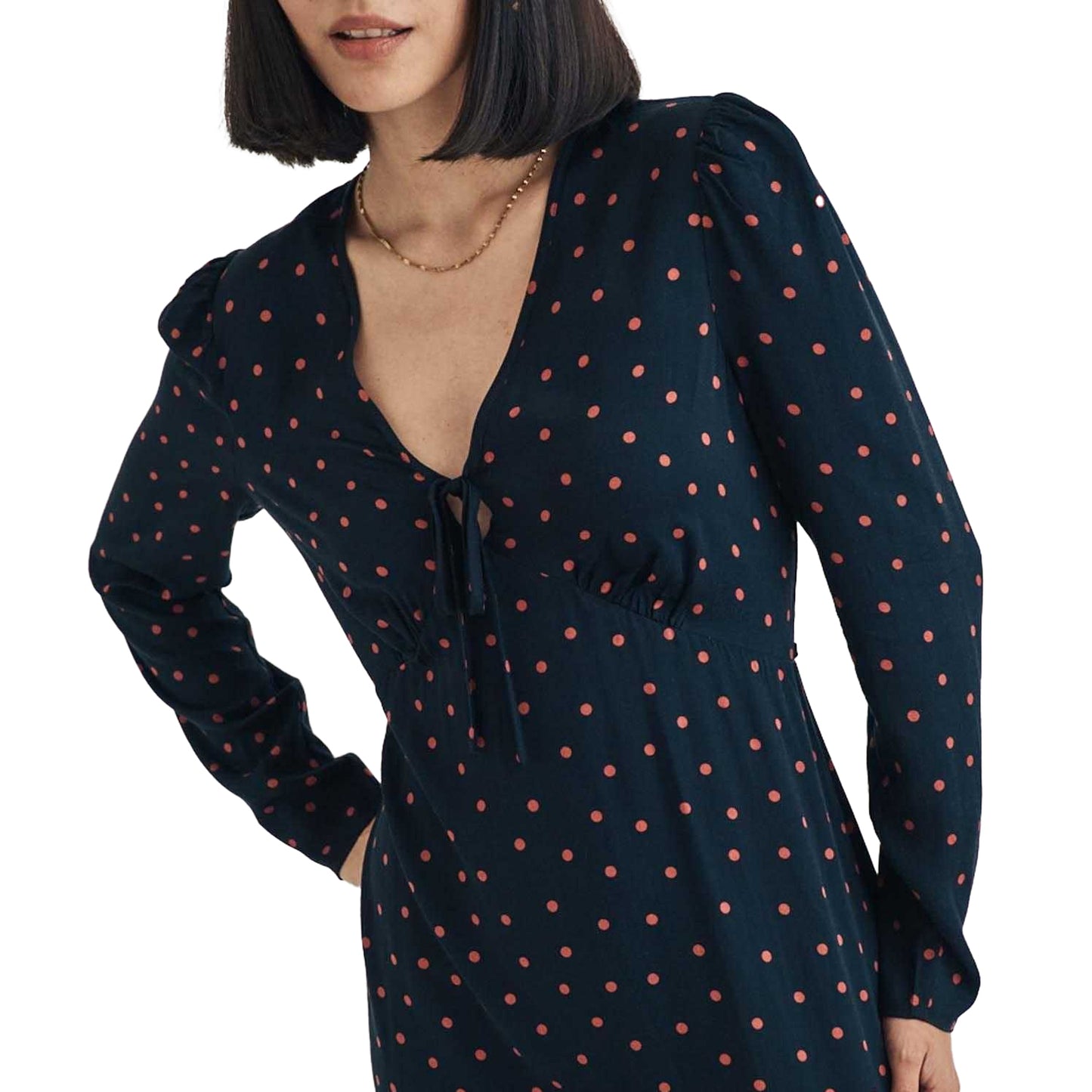 Black - Lifestyle - Nobody´s Child Womens-Ladies Lily Long-Sleeved Midi Dress