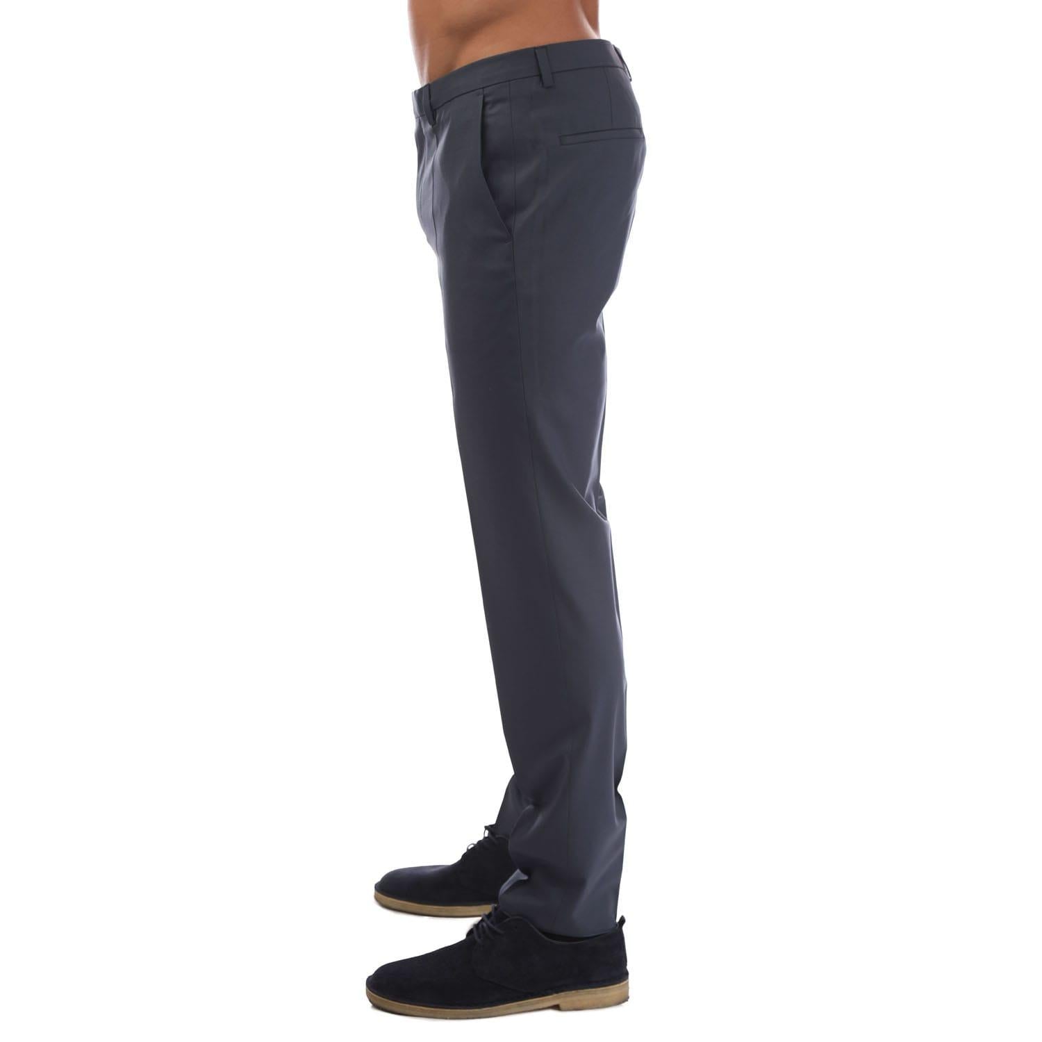 Blue - Side - Hugo Mens Hesten194 Trousers