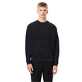 Black - Side - Lacoste Unisex Adult Fleece Washed Loose Sweatshirt