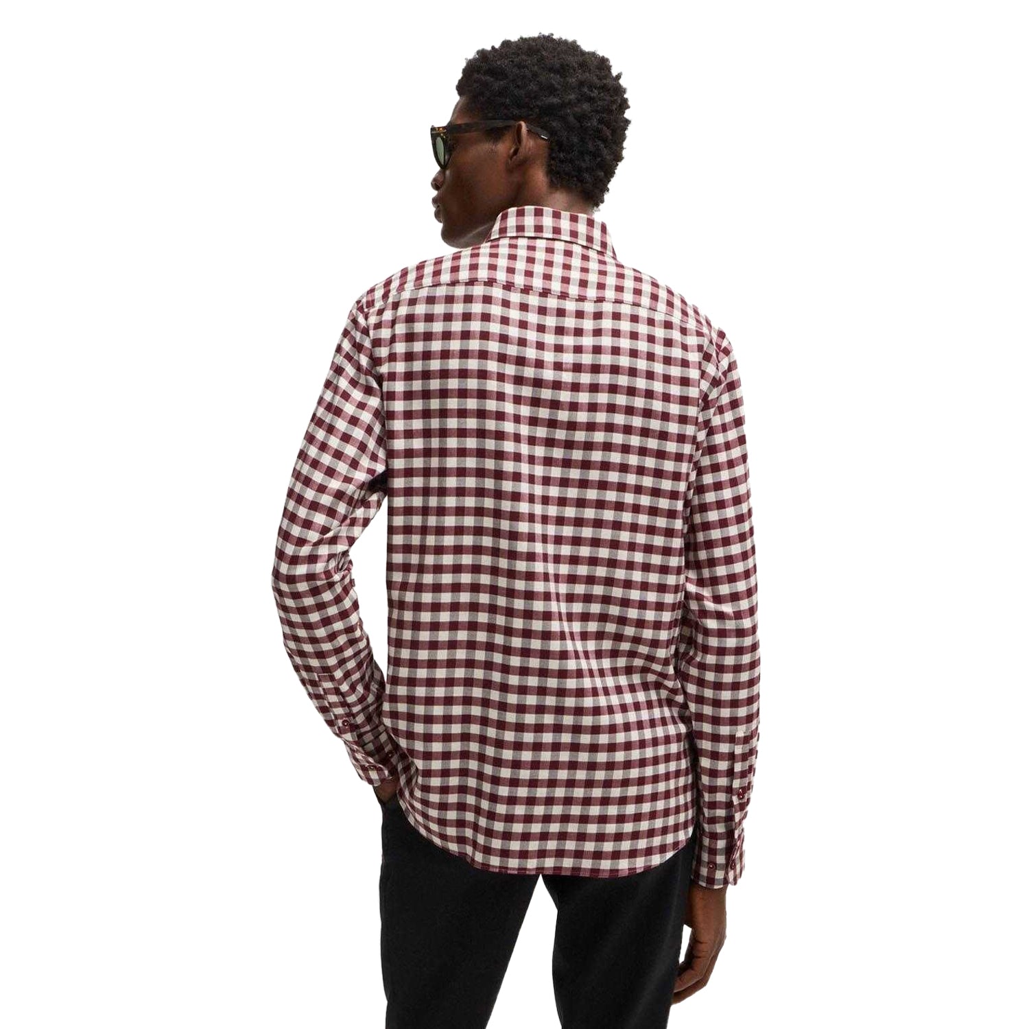 Red - Back - Boss Mens C-Hal Casual Shirt
