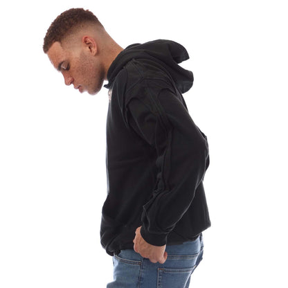 Black - Side - Diesel Mens S-Boxt Hoodie
