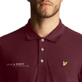 Burgundy - Side - Lyle & Scott Mens Coordinates Polo Shirt