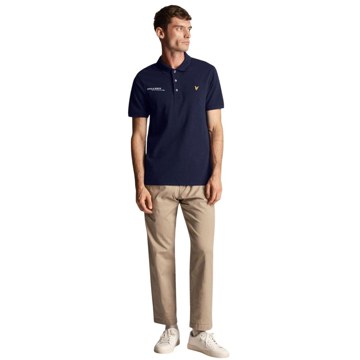 Navy - Pack Shot - Lyle & Scott Mens Coordinates Polo Shirt