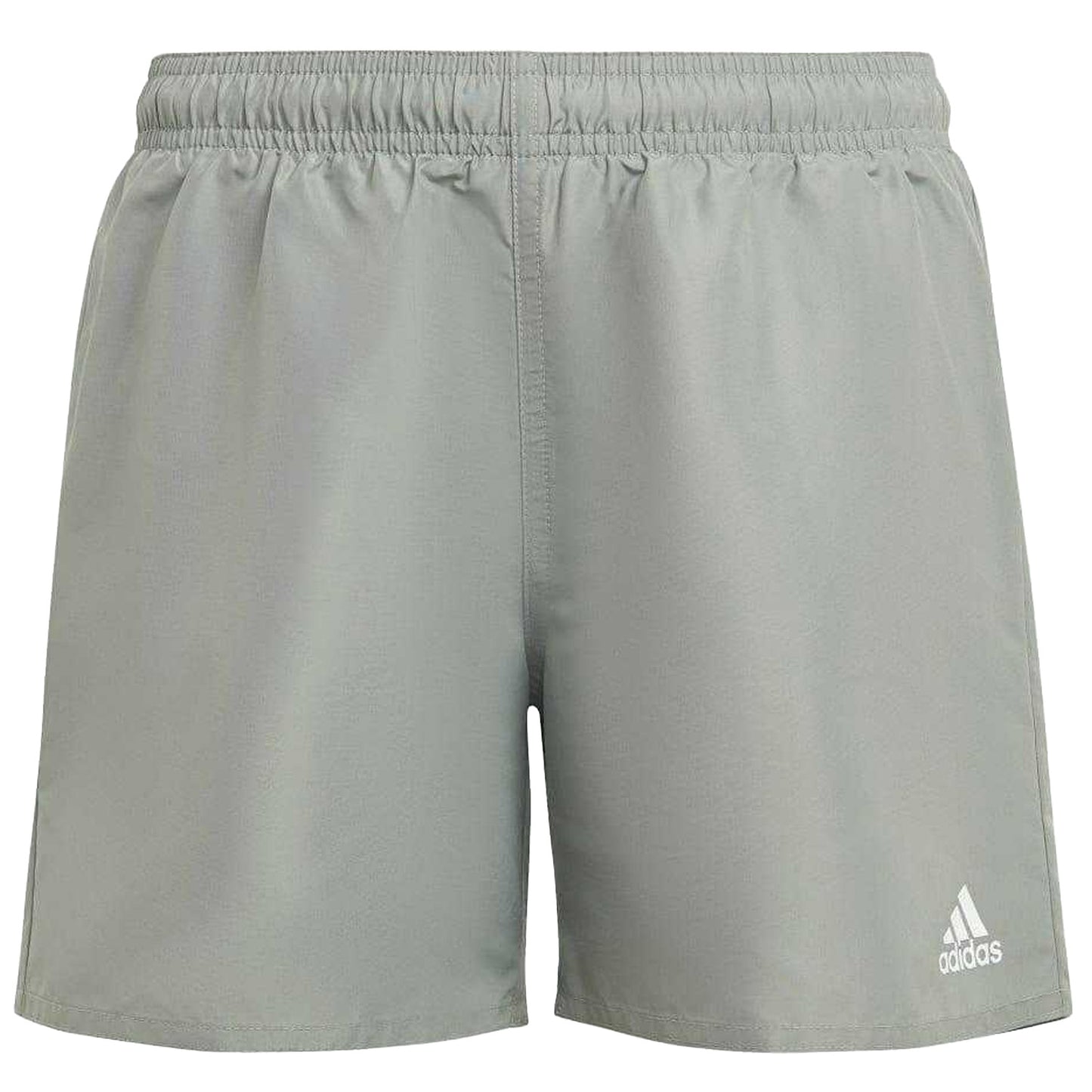 Green-White - Front - Adidas Boys Classic Badge Sport Swim Shorts