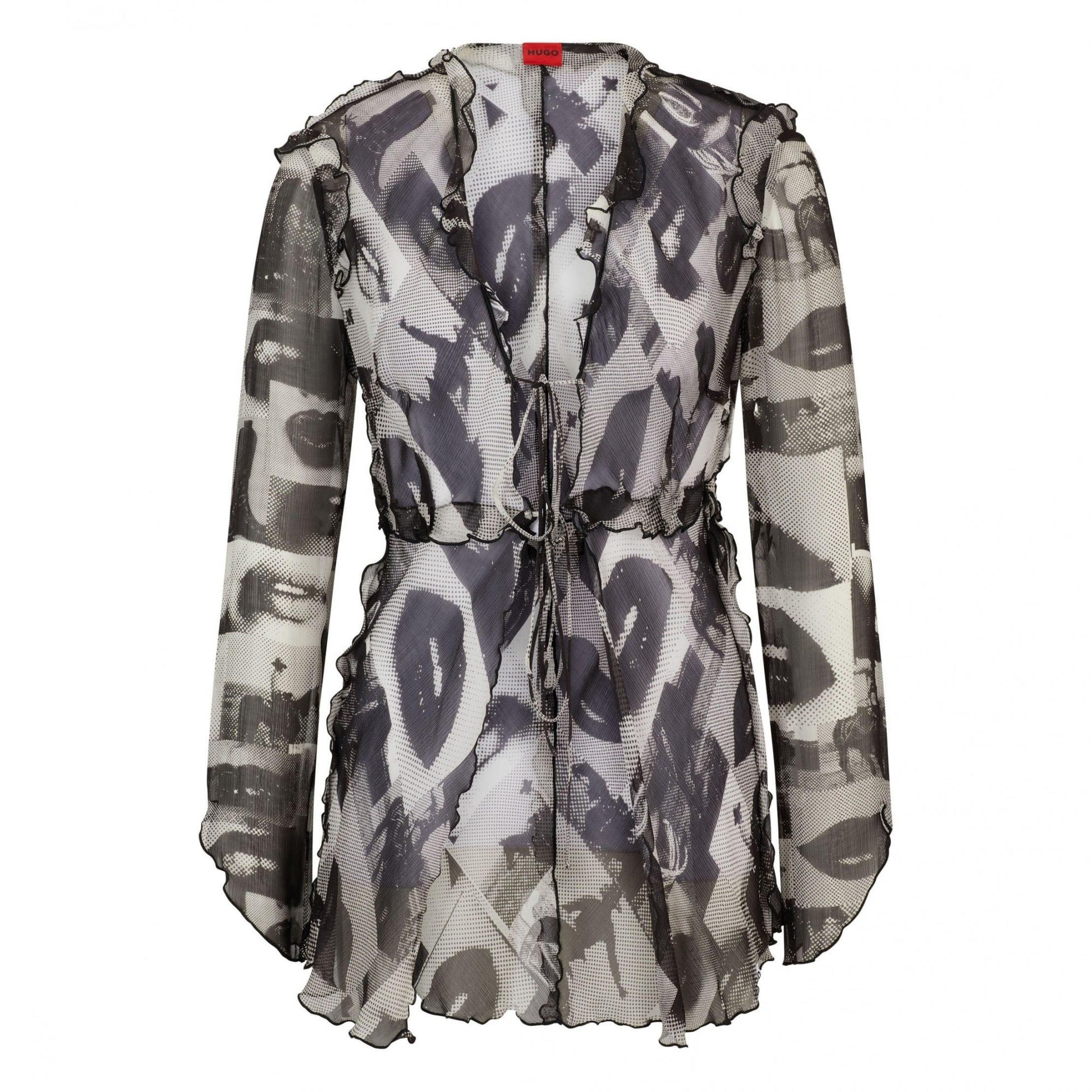 Multicoloured - Front - Hugo Womens-Ladies Etheria Regular Blouse