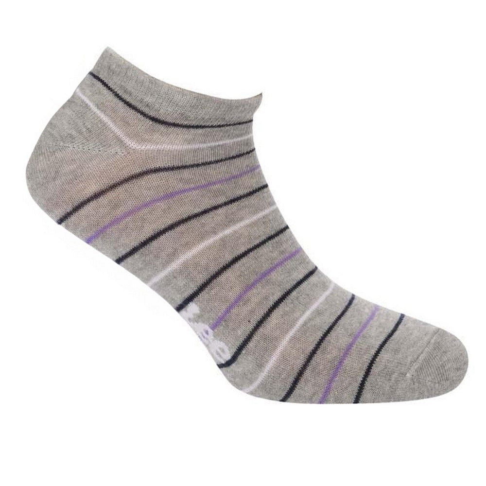 Grey-Black-White - Back - Lee Unisex Adult Assorted Designs Liner Socks (Pack of 3)