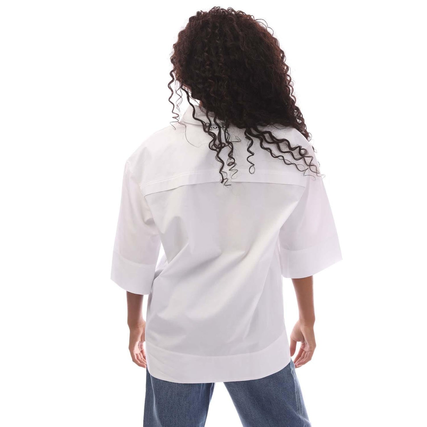 White - Back - Hugo Boss Womens-Ladies Emita Blouse