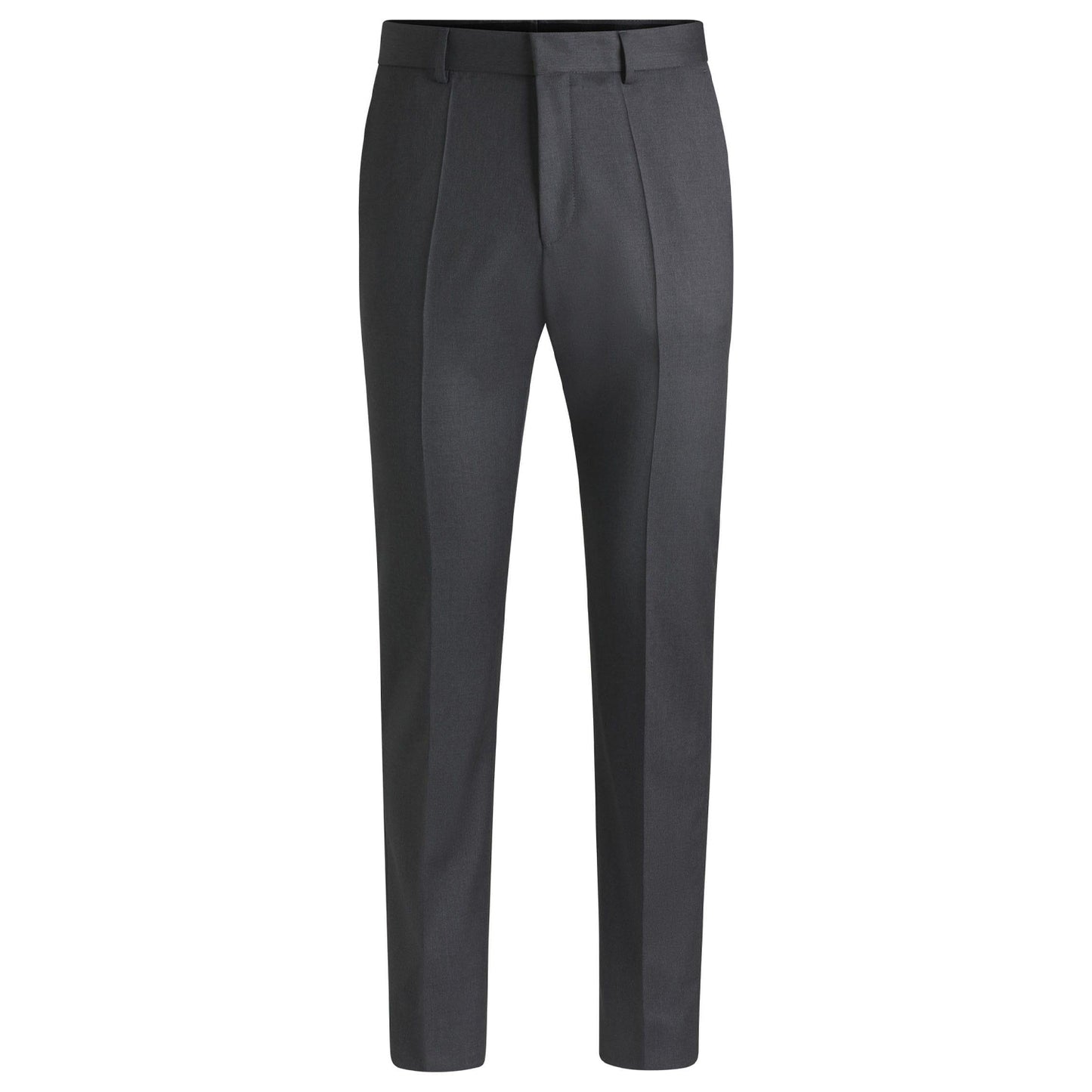 Grey - Front - Boss Mens H-Lenon Regular Trousers
