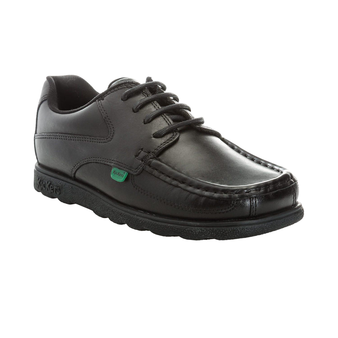 Black - Front - Kickers Boys Fragma Lace Up Shoes