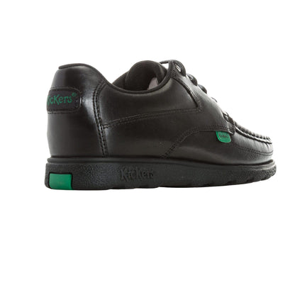 Black - Back - Kickers Boys Fragma Lace Up Shoes