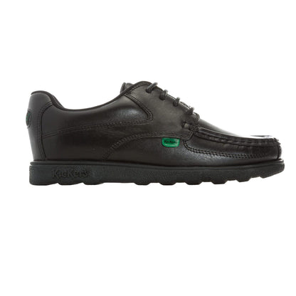 Black - Side - Kickers Boys Fragma Lace Up Shoes
