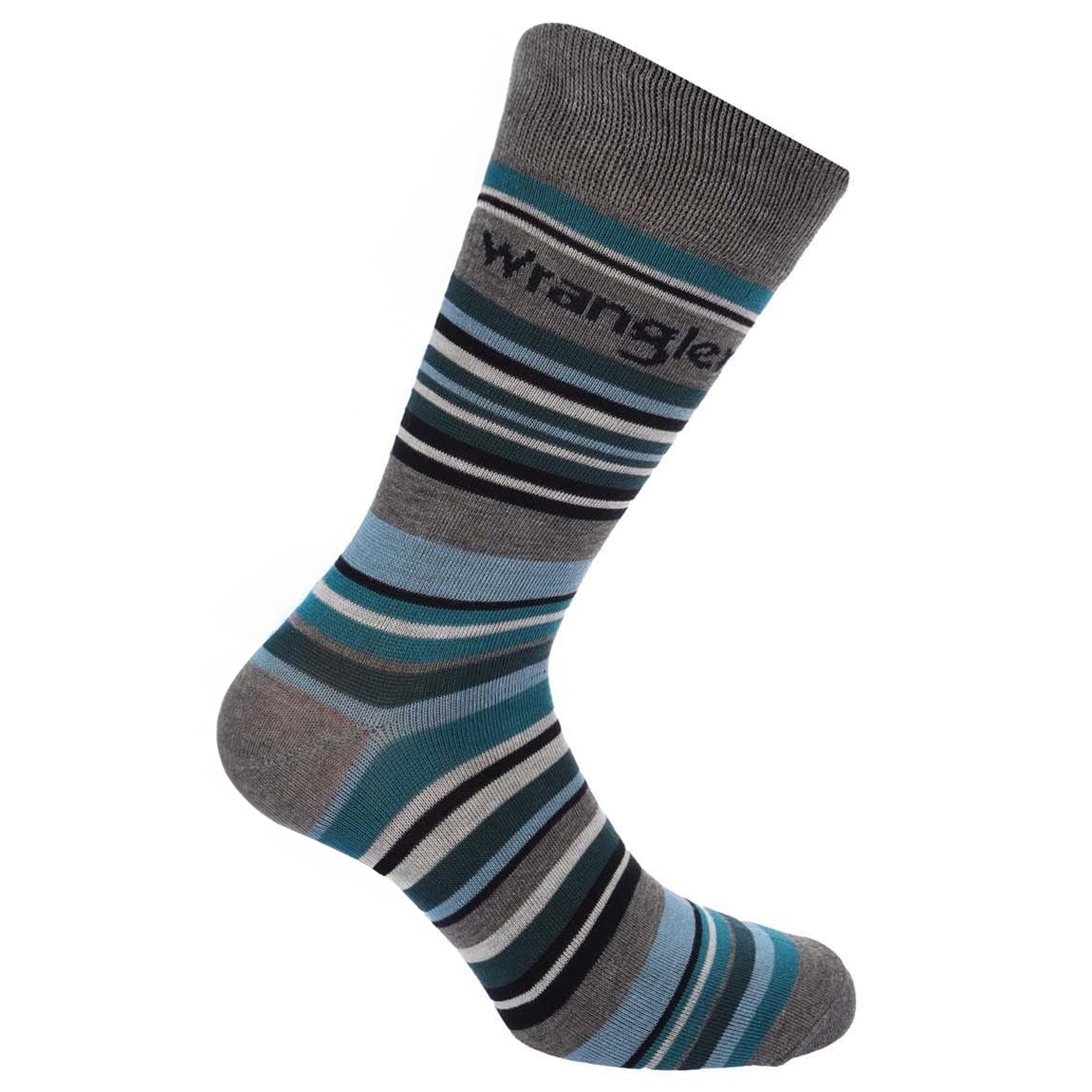 Grey-Multicoloured - Back - Wrangler Unisex Adult Socks (Pack of 3)